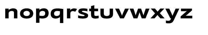 Supra Extended Bold Font LOWERCASE