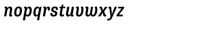 Supria Sans Condensed Medium Italic Font LOWERCASE