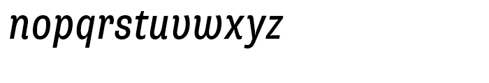 Supria Sans Condensed Regular Italic Font LOWERCASE