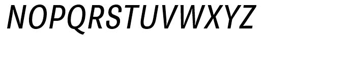 Supria Sans Condensed Regular Oblique Font UPPERCASE