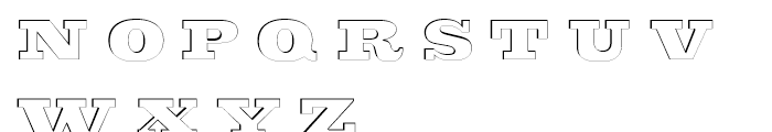 Sutro Deluxe Inline Shaded Font UPPERCASE