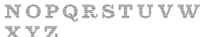 Sutro Shaded Rules Font LOWERCASE