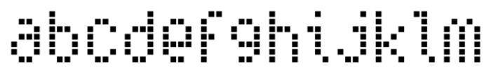 Subway Ticker Grid Regular Font LOWERCASE