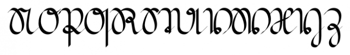 Suetterlin Calligraphic Altn Bold Font UPPERCASE