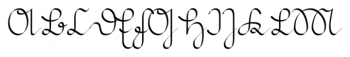 Suetterlin Calligraphic Regular Font UPPERCASE
