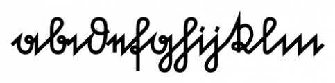 Suetterlin Sharp Bold Font LOWERCASE