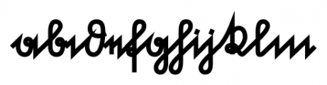 Suetterlin Sharp Heavy Font LOWERCASE