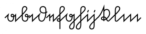 Suetterlin Sharp Regular Font LOWERCASE