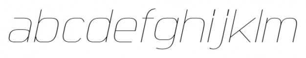 Sui Generis Condensed UltraLight Italic Font LOWERCASE