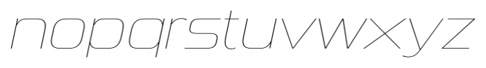 Sui Generis UltraLight Italic Font LOWERCASE