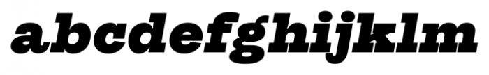 Suomi Slab Serif Black Italic Font LOWERCASE