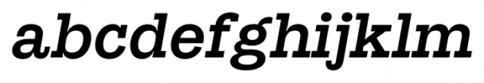 Suomi Slab Serif Medium Italic Font LOWERCASE