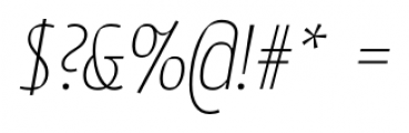 SuomiSans ThinItalic Font OTHER CHARS