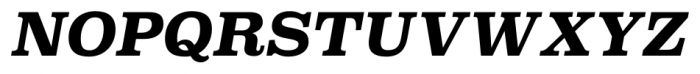 Super Clarendon Bold Italic Font UPPERCASE