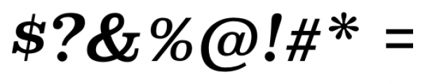 Super Clarendon Italic Font OTHER CHARS