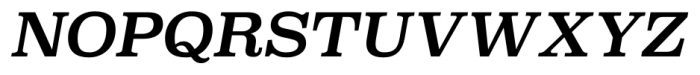 Super Clarendon Italic Font UPPERCASE