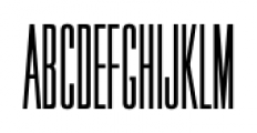 Super Condensed Gothic FS Regular Font LOWERCASE