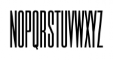 Super Condensed Gothic FS Regular Font LOWERCASE