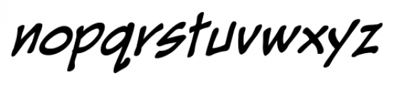 SuperStrong BB Italic Font LOWERCASE