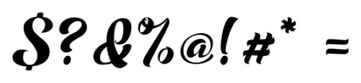 Superb Regular Font OTHER CHARS