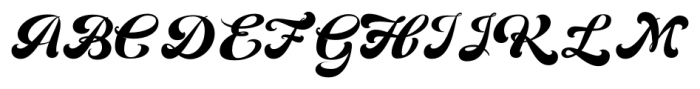 Superb Regular Font UPPERCASE