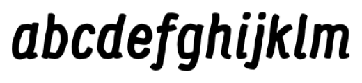 Supernett Condensed Bold Italic Font LOWERCASE