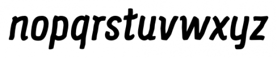 Supernett Condensed Bold Italic Font LOWERCASE