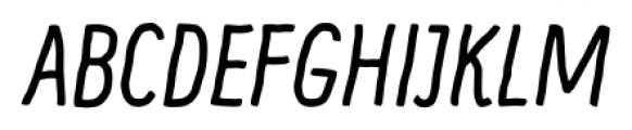Supernett Condensed Italic Font UPPERCASE