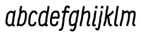 Supernett Condensed Italic Font LOWERCASE
