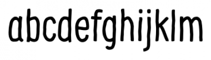 Supernett Condensed Regular Font LOWERCASE