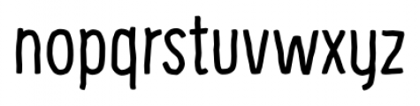 Supernett Condensed Regular Font LOWERCASE