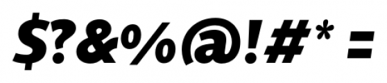 Supra Classic XBold Italic Font OTHER CHARS