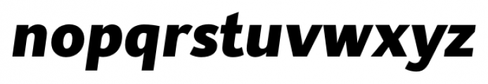 Supra Classic XBold Italic Font LOWERCASE
