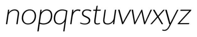 Supra Classic XLight Italic Font LOWERCASE