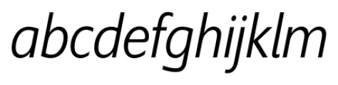 Supra Condensed LightItalic Font LOWERCASE