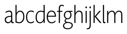Supra Condensed XLight Font LOWERCASE