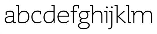 Supra Demiserif XLight Font LOWERCASE