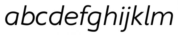 Supra LightItalic Font LOWERCASE