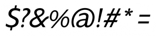 Supra Mezzo Normal Italic Font OTHER CHARS