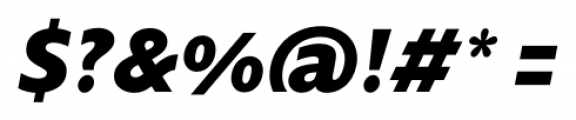 Supra Mezzo XBold Italic Font OTHER CHARS