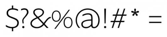 Supra XLight Font OTHER CHARS