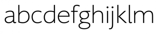 Supra XLight Font LOWERCASE