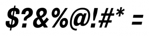 Supria Sans Cond Bold Oblique Font OTHER CHARS