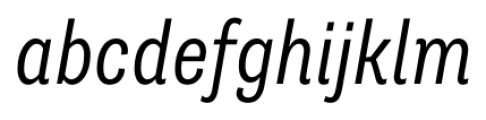Supria Sans Cond Light Italic Font LOWERCASE