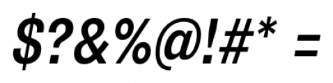 Supria Sans Cond Medium Oblique Font OTHER CHARS
