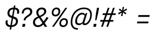 Supria Sans Light Italic Font OTHER CHARS