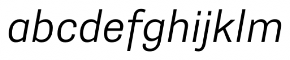 Supria Sans Light Oblique Font LOWERCASE