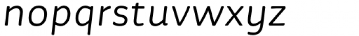 Suave Pro Light Italic Font LOWERCASE