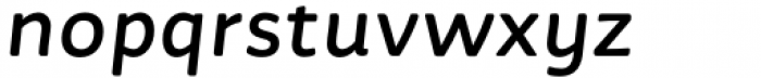 Suave Pro Medium Italic Font LOWERCASE