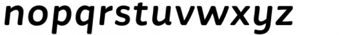 Suave Pro Semi Bold Italic Font LOWERCASE
